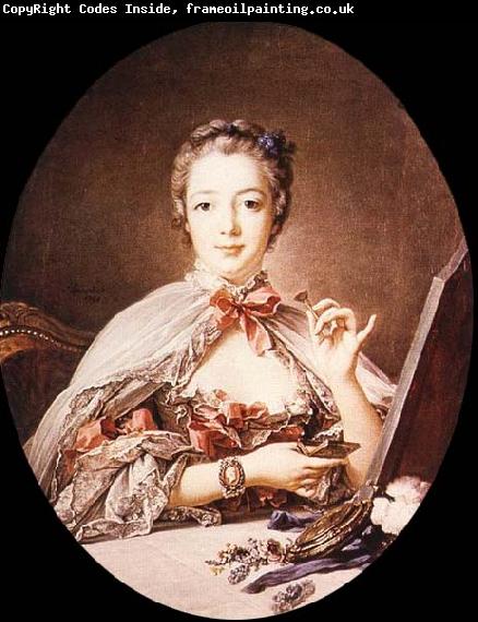 Francois Boucher Marquise de Pompadour at the Toilet-Table